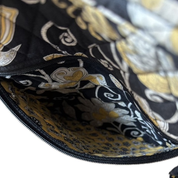 Vera Bradley Black and Gold Backpack with Quilted Design - Picture 10 of 10